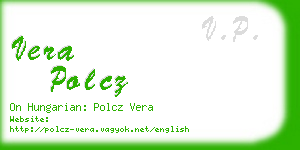 vera polcz business card